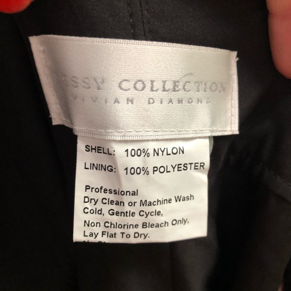 Dessy Collection 3014 Black Lace Top Gown 🤩 R1 - Picture 16 of 17